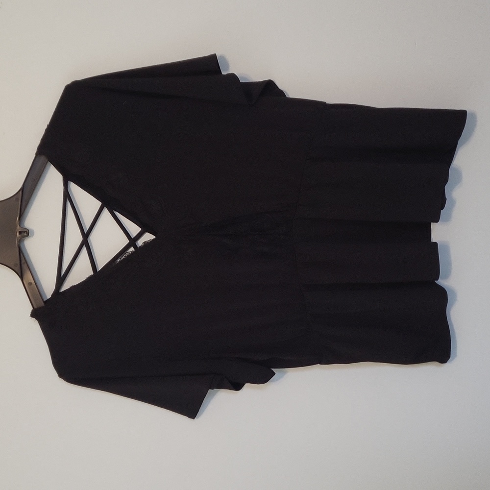 2/$20 Black Peplum style top from Maurices